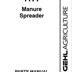 GEHL Manure Spreader 1177 Parts Manual 907541B