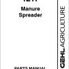 GEHL Manure Spreader 1217 Parts Manual 907542B