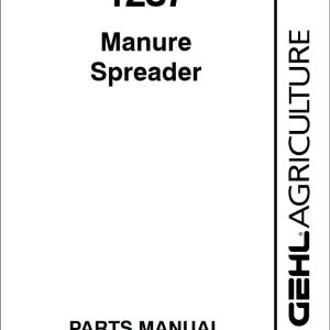 GEHL Manure Spreader 1287 Parts Manual 907543B