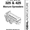 GEHL Manure Spreaders 175 250 325 425 Parts Manual 908042A