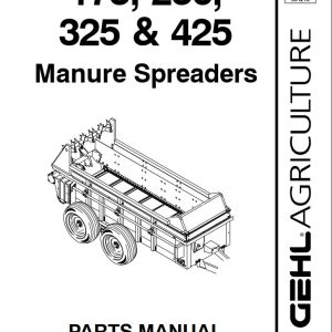 GEHL Manure Spreaders 175 250 325 425 Parts Manual 908042A