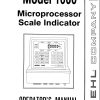 GEHL Microprocessor Scale Indicator 1000 Operators Manual 903426A