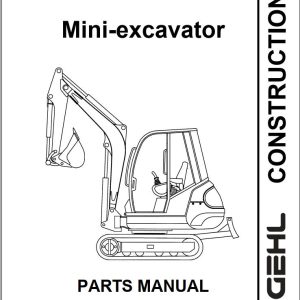 GEHL Mini excavator 272 292 Parts Manual 908540A