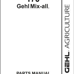 GEHL Mix All 170 Parts Manual 907577A