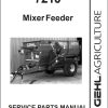 GEHL Mixer Feeder 7210 Service Parts Manual 907072A