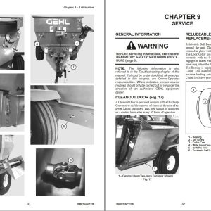 GEHL Mixer Feeder 8210 Operators Manual 908015A 1