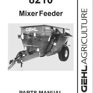 GEHL Mixer Feeder 8210 Parts Manual 908016A