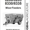 GEHL Mixer Feeder 8280 8285 8330 8335 Parts Manual 909748A