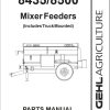 GEHL Mixer Feeders 8435 8500 Parts Manual 909749B