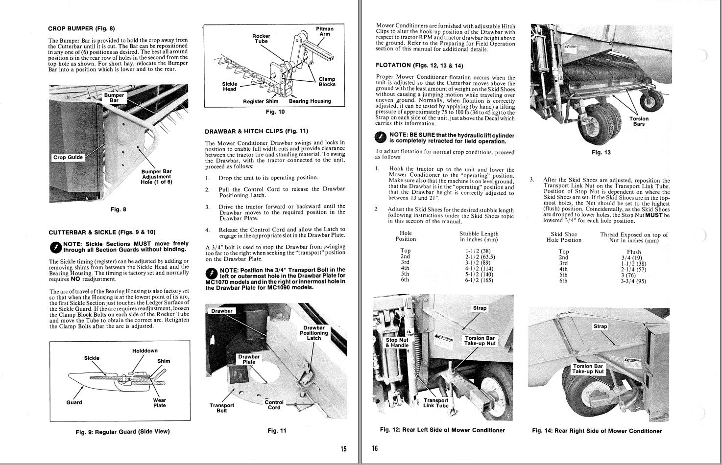 GEHL Mower Conditioner MC1070 MC1090 Operators Manual 902359A 1