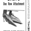 GEHL One Row Attachment CA670 Service Parts Manual 902618A