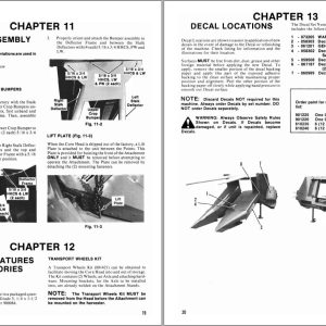 GEHL One Row Crop Attachment CA670 Operators Manual 902566A 1