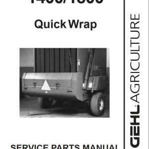 GEHL Quick Wrap 1400 1800 Parts Manual 907082A