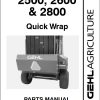 GEHL Quick Wrap 2500 2600 2800 Parts Manual 909799B