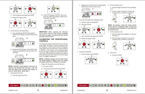 GEHL Radio Remote Boom Control System Parts Manual 913236D 1