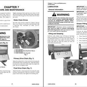 GEHL Rear Unload Forage Box 1640 Operators Manual 909855A 1