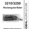GEHL Rectangular Baler SB3210 SB3250 Operators Manual 904780