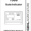 GEHL Scale Indicator 1500 Operators Manual 907559A