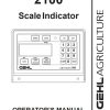 GEHL Scale Indicator 2100 Operators Manual 907560A
