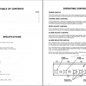 GEHL Scale Indicator 700 Operators Manual 904182A 1