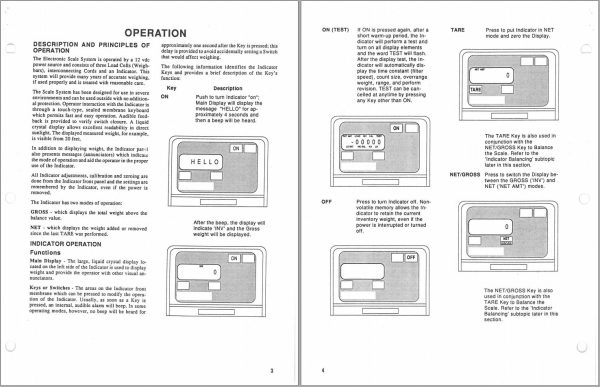 GEHL Scale Indicator Model 5 Operators Manual 904598A 1