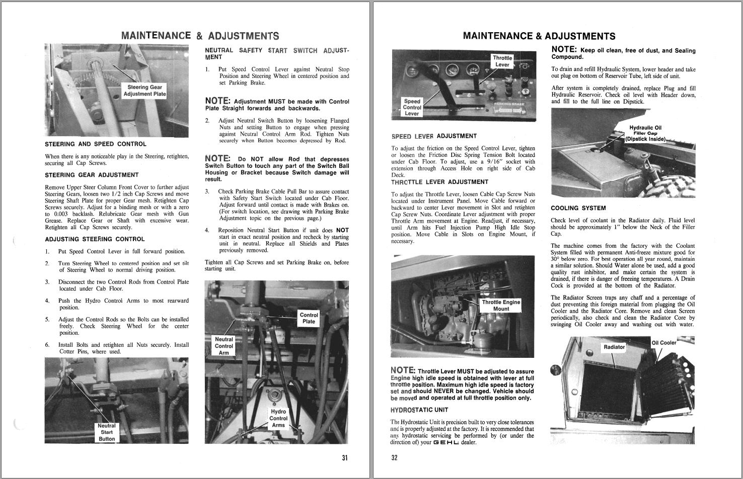 GEHL Self Propelled Mower Conditioner 2650 Operators Manual 903923A 1