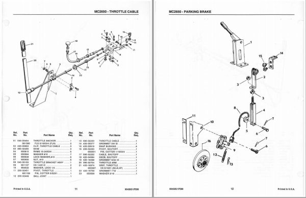 GEHL Self Propelled Mower Conditioner MC2650 Service Parts Manual 904395A 1