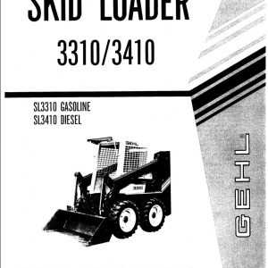 GEHL Skid Loader 3310 3410 Service Parts Manual 903464A