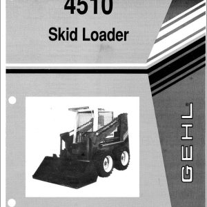 GEHL Skid Loader 4510 Service Parts Manual 904059A