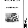 GEHL Skid Loader 4525 4625 Operators Manual 906698A