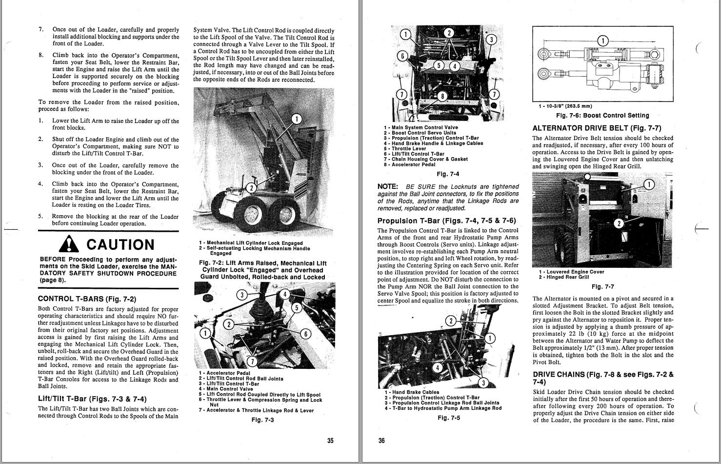 GEHL Skid Loader 4615 4610 Operators Manual 904590A 1