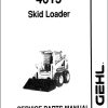 GEHL Skid Loader 4615 Service Parts Manual 904592A
