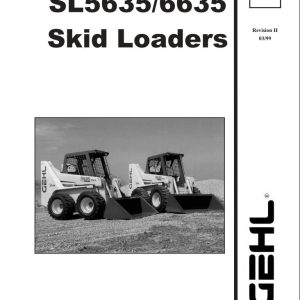 GEHL Skid Loader SL5635 SL6635 Service Parts Manual 907284H