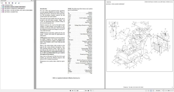 GEHL Skid Steer Loader 3640E 3840E 4240E Parts Manual 917161