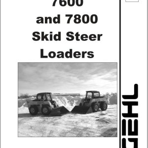 GEHL Skid Steer Loader 7600 7800 Parts Manual 908273C