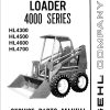 GEHL Skid Steer Loader HL4300 HL4500 HL4600 HL4700 Service Parts Manual 902578A