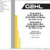 GEHL Skid Steer Loader R135 Gen2 to R150 Gen2 X Series Operators Manual 50950503E