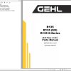 GEHL Skid Steer Loader R135 R135 X Series Parts Manual 50940340E