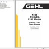 GEHL Skid Steer Loader R165 R165 X Series Parts Manual 50940342E