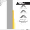 GEHL Skid Steer Loader R190 to R260 X Series Operators Manual 50950106K