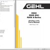GEHL Skid Steer Loader R260 R260 X Series Parts Manual 50950172H