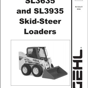GEHL Skid Steer Loader SL3635 SL3935 Parts Manual 908267D