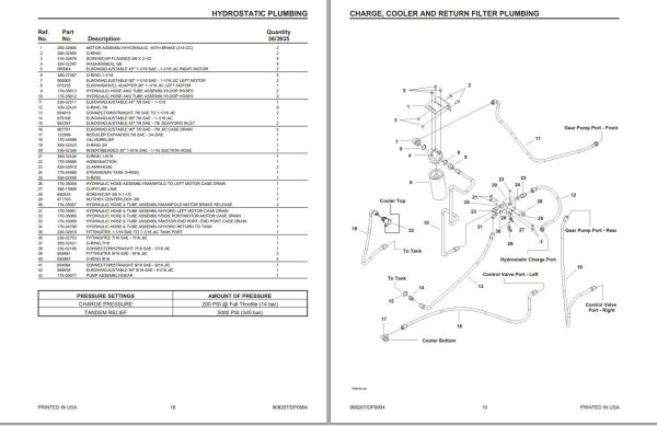 GEHL Skid Steer Loader SL3635 SL3935 Parts Manual 908267D 1