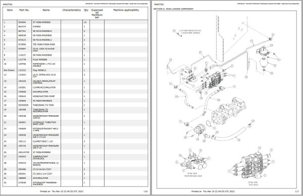 GEHL Skid Steer Loader SL4640E SL5240E Parts Manual 917291 1