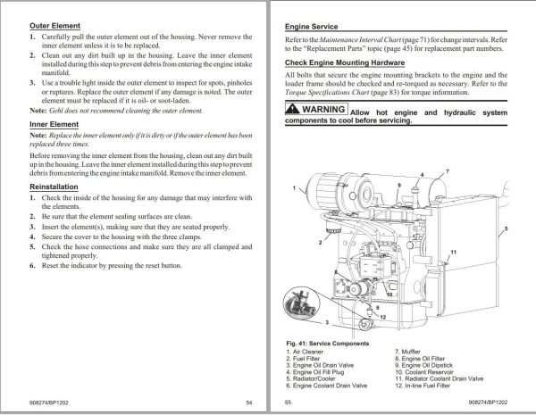 GEHL Skid Steer Loader SL7600 SL7800 Operators Manual 908274B 1