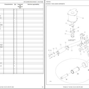 GEHL Skid Steer Loader SL7610 SL7710 SL7810 Parts Manual 917031 1