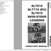GEHL Skid Steer Loader SL7610 SL7810 Operators Manual 917032B