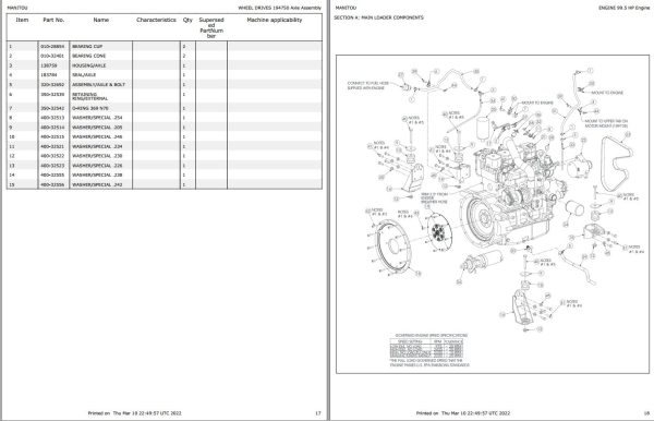 GEHL Skid Steer Loader SL7810E SL7810E Parts Manual 917222 1