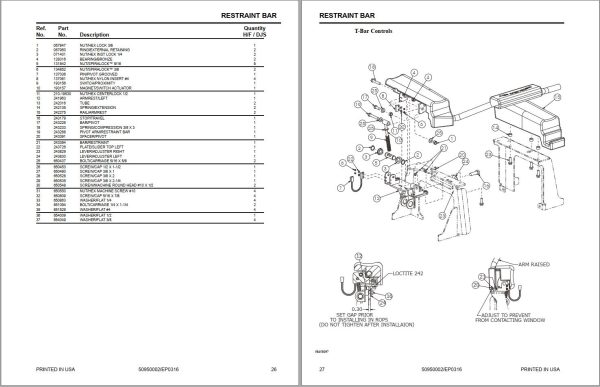 GEHL Skid Steer Loader V400 Parts Manual 50950002E 1