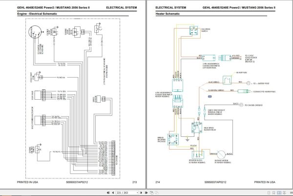 GEHL Skid Steer Loaders 4640E 5240E Power2 Service Manual 50950037 1